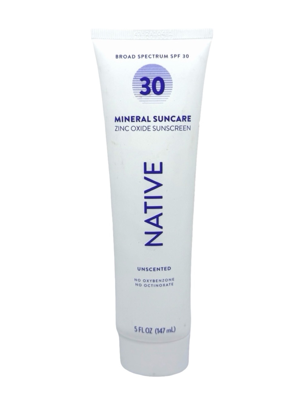Native Mineral Suncare Zinc Oxide Sunscreen SPF 30 - 5 fl oz / 147 ml Unscented